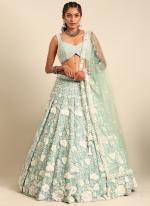 Net Sea Green 5936-seagreen Sequinned Lehenga Choli